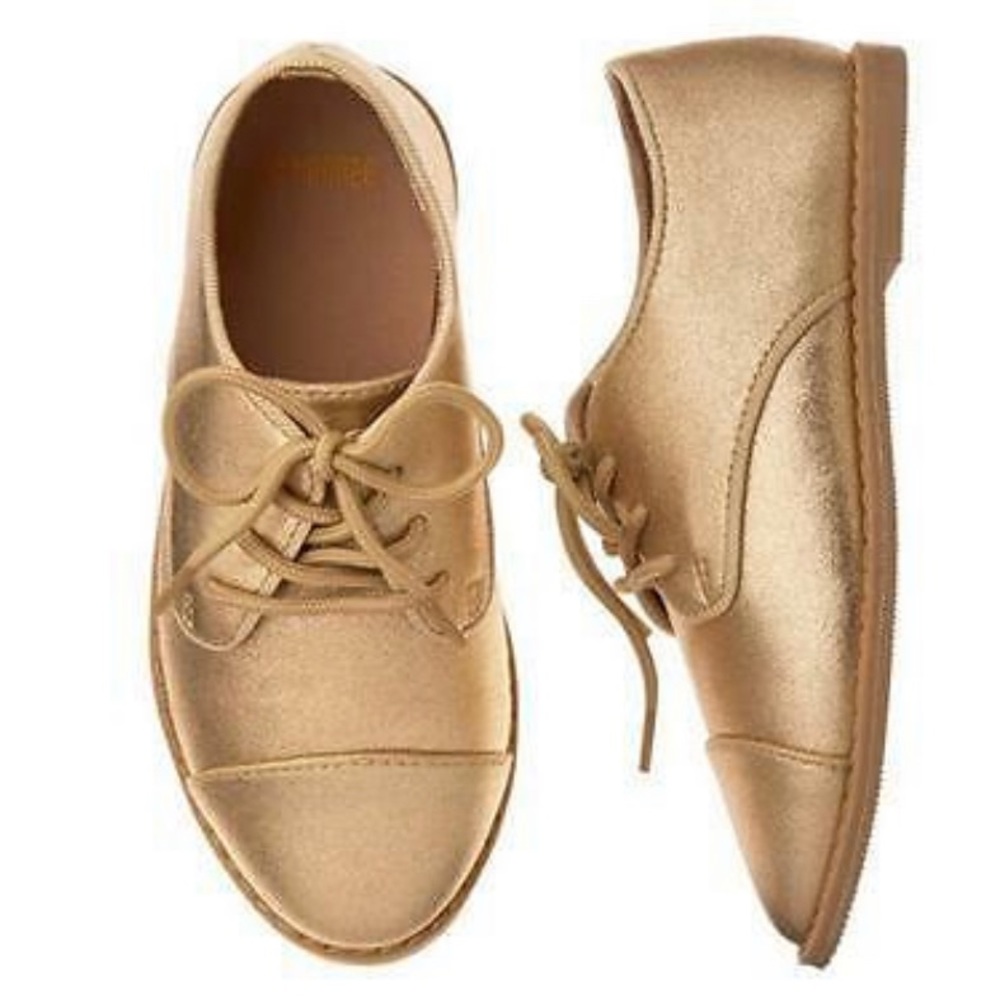 Gymboree Girls “ Kitty in Pink “ Gold Oxford